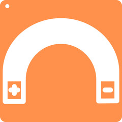 magnet attract magnetic physics science icon