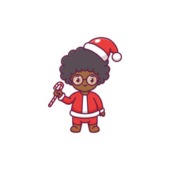 Cute boy celebrating christmas 