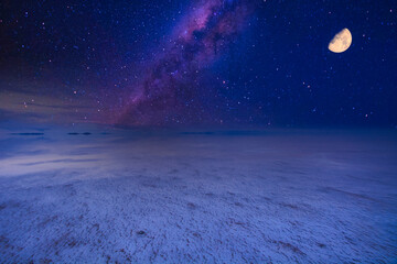 ウユニ塩湖の満天の星空