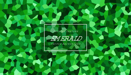 Fototapeta na wymiar Emerald Crystal Texture Vector Background