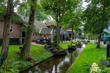 Giethoorn Netherlands Venice of the North detail of the museum in the village center