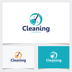 Cleaning logo icon vector isolated
