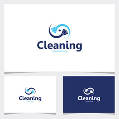Cleaning logo icon vector isolated