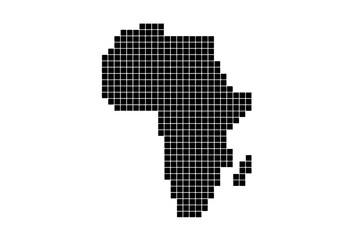 アフリカ（ドットスクエア）ブラック