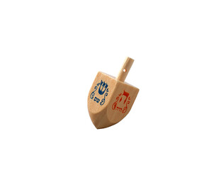 Hanukkah dreidel isolated cutout