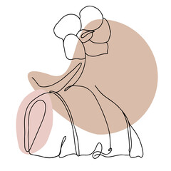 women's line art, beauty women's Aesthetic