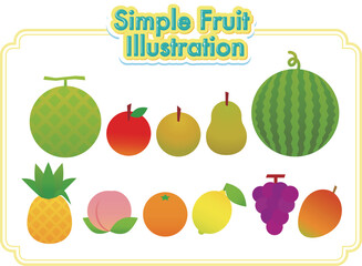 Simple fruit illustration