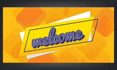 Welcome banner design