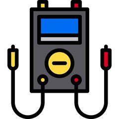 Electric meter line icon