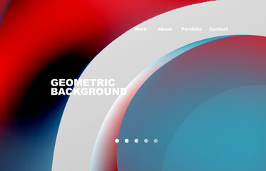 Abstract liquid background for your landing page design. Web page for website or mobile app wallpaper