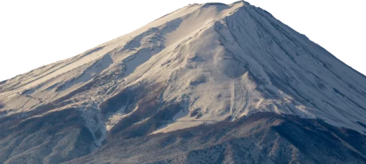 Crédence de cuisine en verre imprimé Mont Fuji snow covered fuji mountain peak