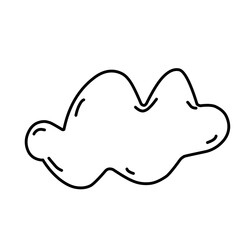 doodle cloud vector