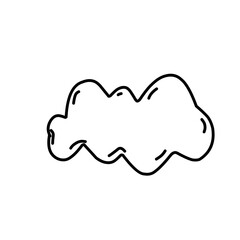 doodle cloud vector