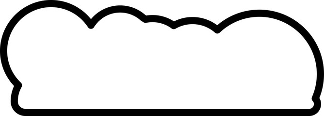 Cloud element in PNG type. Flat vector illustration style. Minimal object. Clip art design.