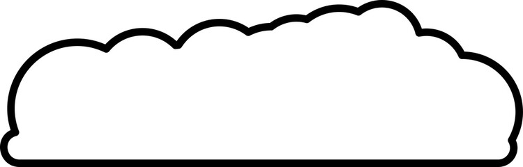 Cloud element in PNG type. Flat vector illustration style. Minimal object. Clip art design.