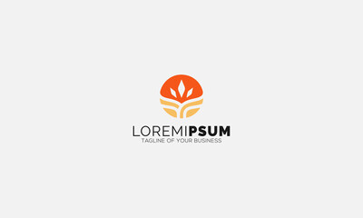 Modern Nature Farm Logo Design Template
