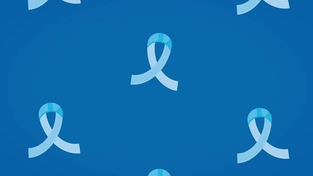 prostate cancer animation with ribbons