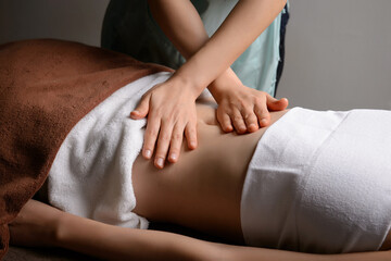 Massage for women's beauty care