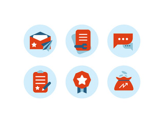 Fototapeta premium business icons set for business