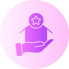 quality gradient icon