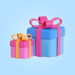 Gift Box 3d icon Illustration