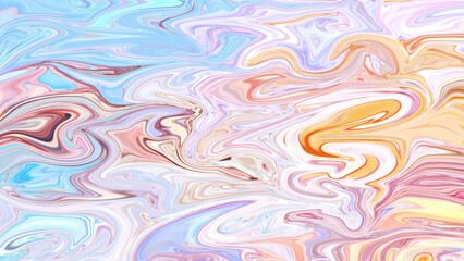 Marbling texture in bright and soft pastel colors