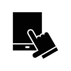 Using mobile phone vector icon symbol design