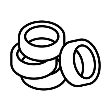 recommend clip art: tire icon vector design template in white background