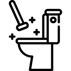 wash toilet icon