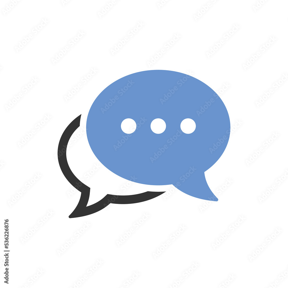Poster speech bubble icon vector illustration and symbol for website and graphic design. talking chat vecto