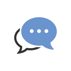Speech bubble icon vector illustration and symbol for website and graphic design. talking chat vector illustration