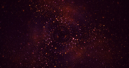 3D rendering abstract multicolor fractal light background