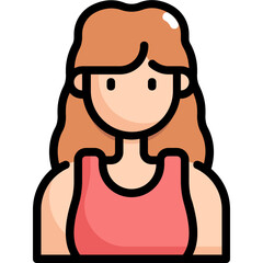 Obraz premium girl icon