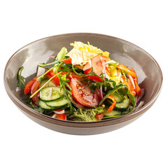 Bowl of fresh vegetables salad