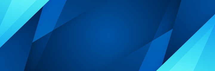 Minimal blue banner geometric shapes abstract modern background design. Design for poster, template on web, backdrop, banner, brochure, website, flyer, landing page, presentation, and webinar