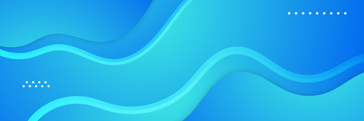 Minimal blue banner geometric shapes abstract modern background design. Design for poster, template on web, backdrop, banner, brochure, website, flyer, landing page, presentation, and webinar