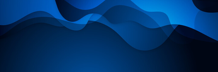 Minimal blue banner geometric shapes abstract modern background design. Design for poster, template on web, backdrop, banner, brochure, website, flyer, landing page, presentation, and webinar