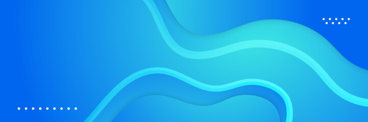 Obraz na płótnie Canvas Minimal blue banner geometric shapes abstract modern background design. Design for poster, template on web, backdrop, banner, brochure, website, flyer, landing page, presentation, and webinar