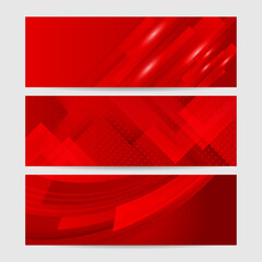 Abstract red banner background. Vector abstract graphic design banner pattern presentation background web template.