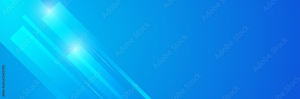 Wall mural modern abstract gradient blue banner background. vector abstract graphic design banner pattern prese