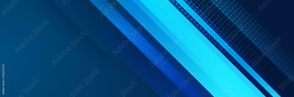 Wall mural modern abstract gradient blue banner background. vector abstract graphic design banner pattern prese