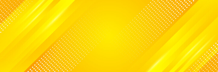 Modern orange yellow abstract background banner. Illustration vector technology background, for design brochure, website, flyer. Geometric shapes wallpaper for poster, certificate, landing page