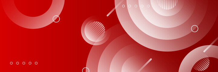 Abstract red banner background design template vector illustration with 3d overlap layer and geometric wave shapes. Polygonal abstract background, texture, advertisement layout and web page