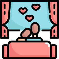 movie sofa sweet icon