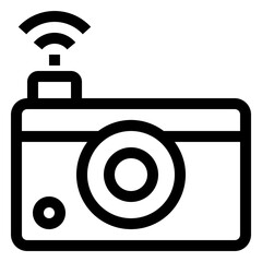 Icon Camera With Style Outline