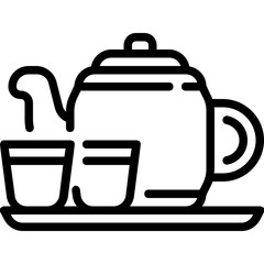 Obraz premium tea pot icon