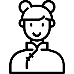 chinese girl icon