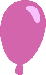 doodle freehand sketch drawing of party balloon.