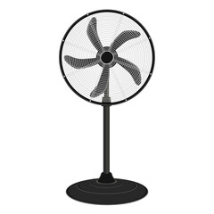 Obraz premium electric fan isolated vector illustration