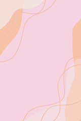 modern pastel pink blank background with lines